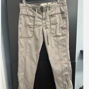 Hei Hei Anthropolgie Cargo Pants Brown Womens 27 Drawstring Roll Hem Pockets